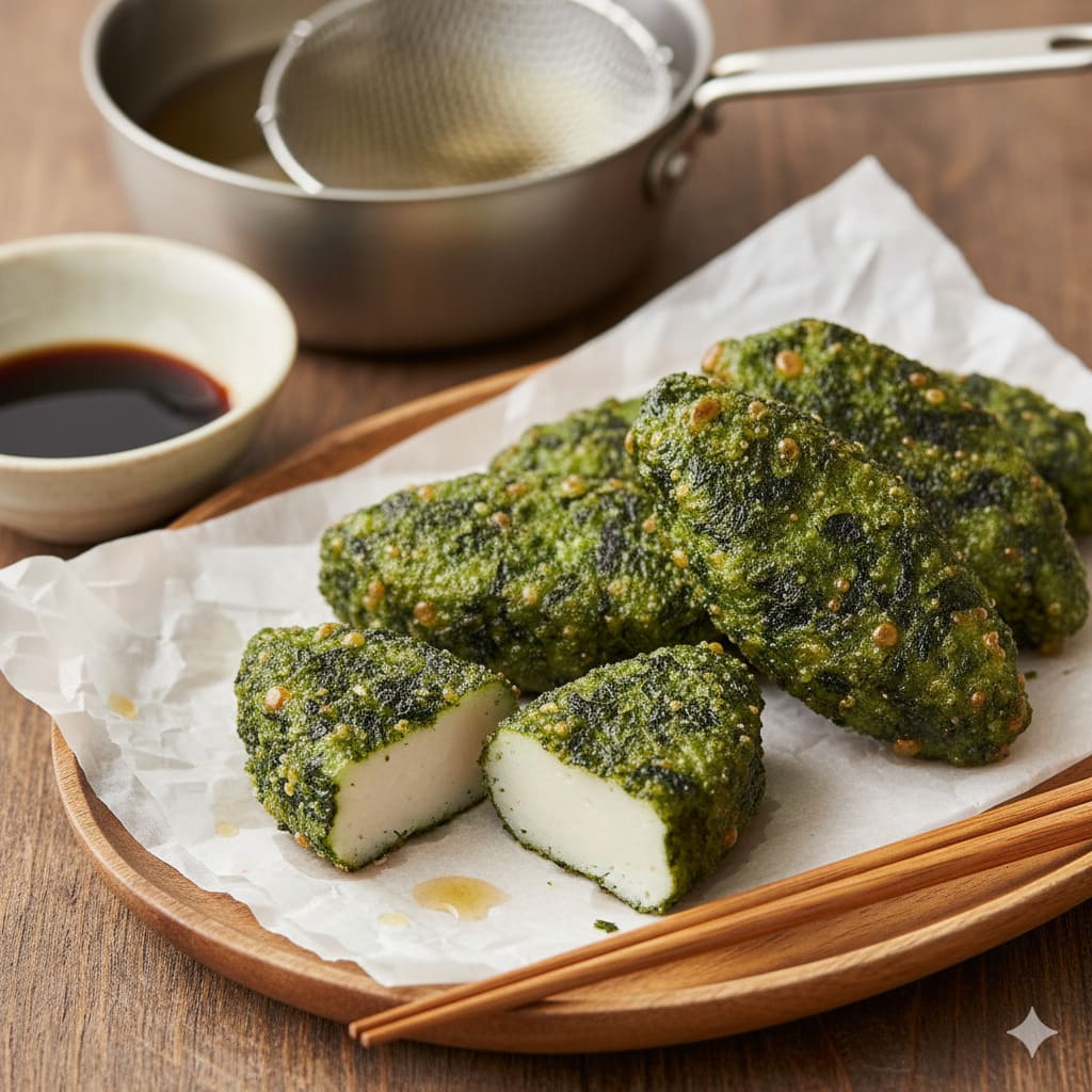 笹かまぼこの磯辺揚げ