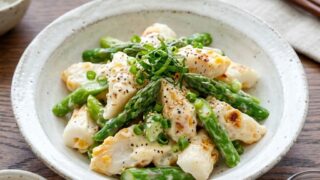 アスパラとかまぼこのマヨサラダ